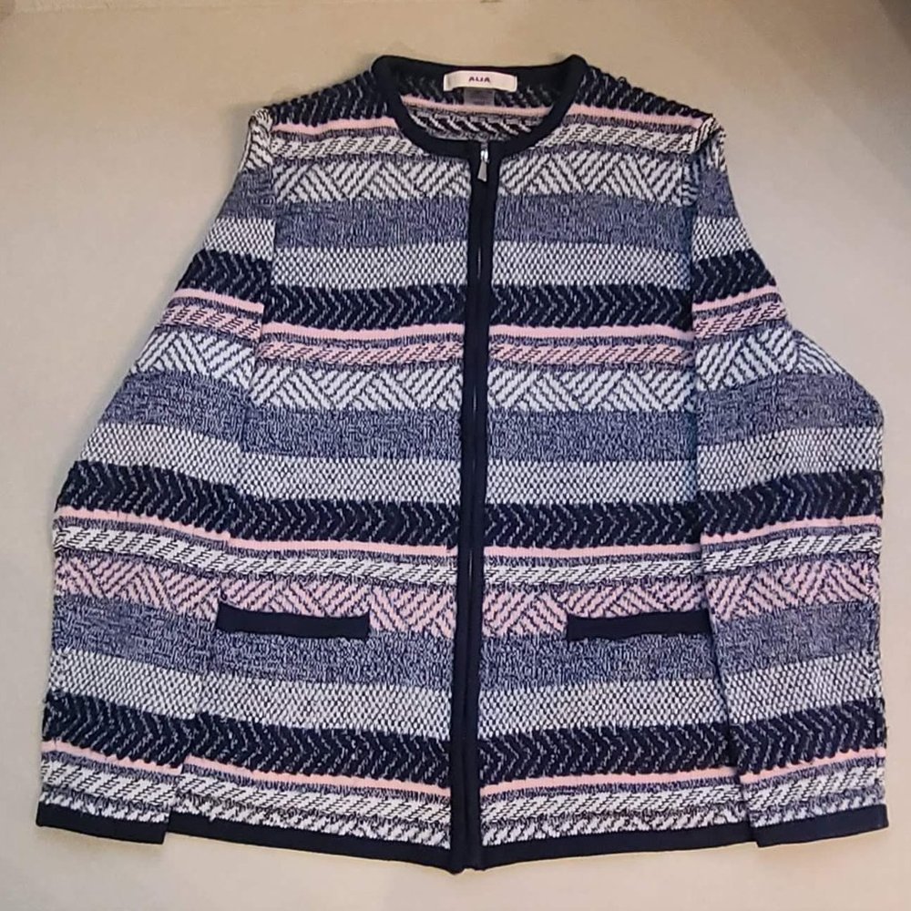 Alia Navy & Pink Cardigan.